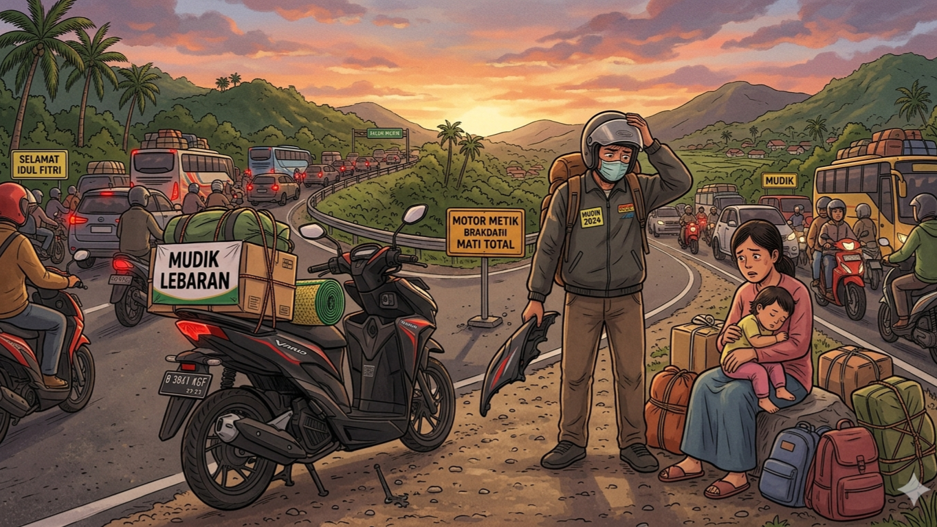 Motor Injeksi Mati Mendadak Saat Mudik Lebaran, Jangan Panik, Lakukan Langkah-Langkah Ini