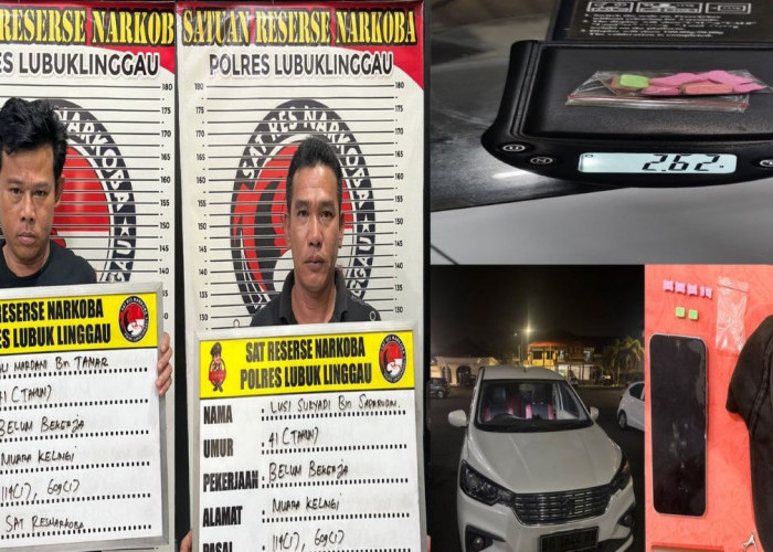 2 Warga Muara Kelingi Musi Rawas Ditangkap, Pakai Mobil Bodong Bawa Narkotika di Lubuk Linggau