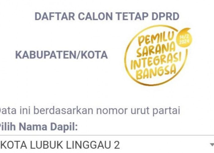 Daftar Lengkap Caleg DPRD Kota Lubuklinggau Dapil 2, Tentukan Pilihanmu dari Sekarang