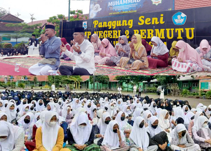 Pelajar SMPN 2 Lubuklinggau Peringati Maulid Nabi Muhammad SAW