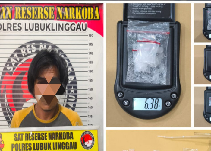 Satresnarkoba Polres Lubuk Linggau Tangkap PNS Pengedar Sabu 6,3 Gram di Durian Rampak