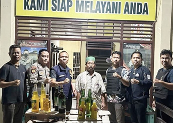 91 Botol Miras Diamankan Polsek Muara Lakitan Musi Rawas