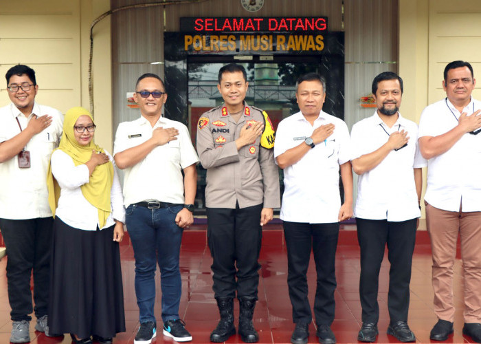 Pererat Silaturahmi dan Jalin Sinergitas, Kepala ATR/BPN Musi Rawas Audiensi Bersama Kapolres Musi Rawas