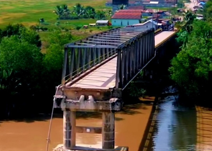 Akses Jalan Dialihkan ke Ponton, Pemilik Tongkang Batubara Tabrak Jembatan Lalan Muba Diminta Tanggung Jawab