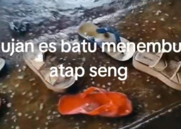 Viral Video Hujan Es di Lampung Barat, Begini Kata BMKG