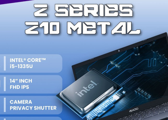 Axioo MyBook Z10 Metal Series Gen 13 Intel Core i5: Laptop Berstandar Jepang, Cek Harga dan Spesifikasinya