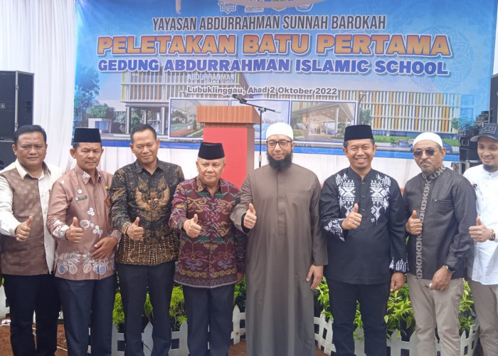 Yayasan Abdurrahman Sunnah Barokah Letakkan Batu Pertama Pembangunan Gedung TK dan SD