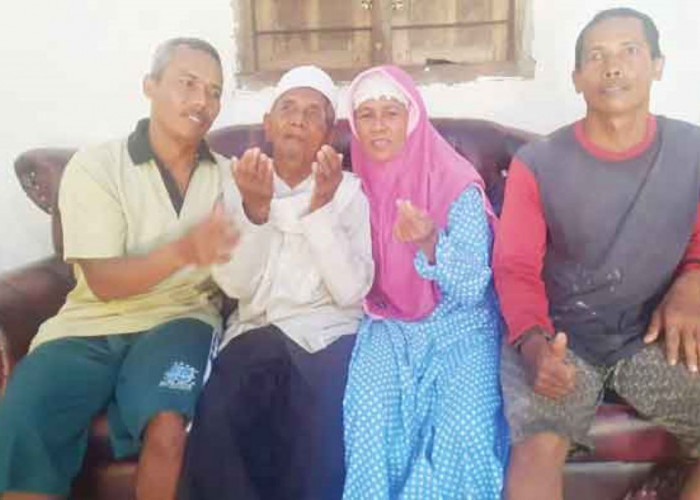 Mbah Kerto, Jemaah Haji Usia 105 Tahun atau Tertua di Sumsel, Titip Pesan untuk Gubernur