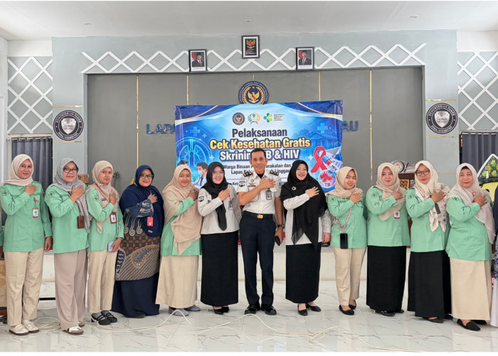 Cek Kesehatan Gratis dan Skrinning HIV & TB Pegawai Lapas Lubuk Linggau