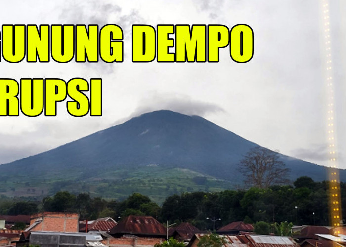 Waspada, Gunung Api Dempo Erupsi, Warga Diminta Tidak Beraktivitas dalam Radius 1 Kilometer