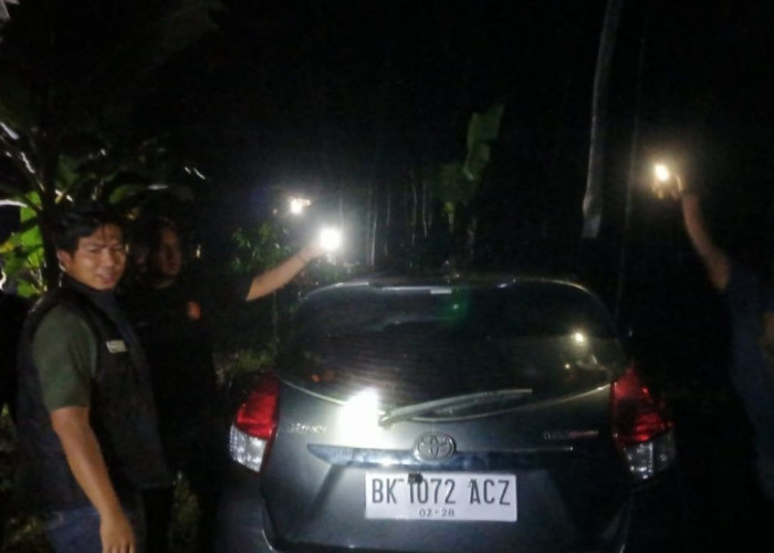 Mobil Hilang di Empat Lawang, Ditemukan di Kebun Warga Ketuan Musi Rawas 