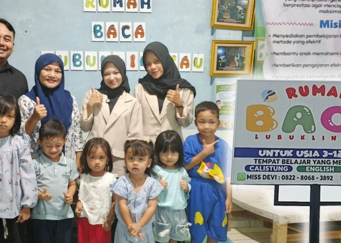 Rumah Baca Lubuk Linggau Hadirkan Bimbel Calistung, Bahasa Inggris, hingga Tematik Dibimbing Sampai Bisa