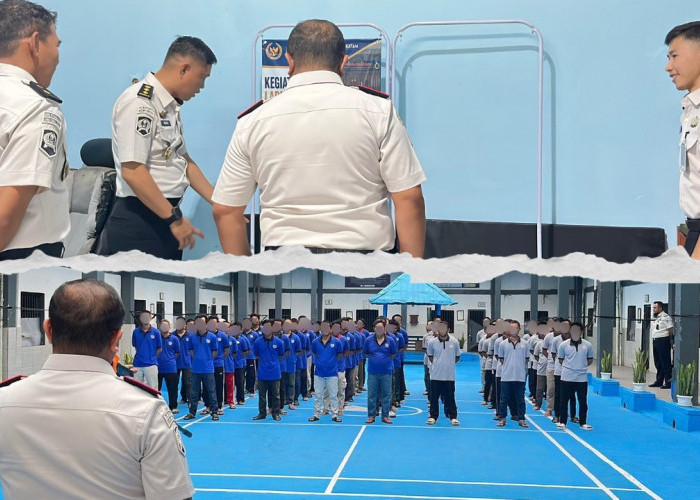 Kalapas Lubuk Linggau Beri Pengarahan kepada WBP dan Cek Ruang Kerja Pegawai