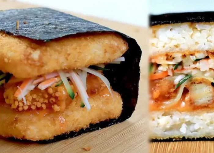 Inovasi Terbaru Dunia Kuliner, Ini Resep Burger Sushi Ala Rumahan 