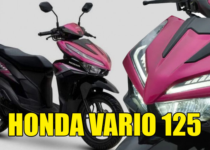 Honda Vario 125 2024 Hadir dengan Kombinasi Warna Hitam dan Pink Magenta, Cek Spesifikasi dan Harganya di Sini