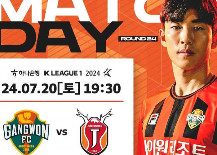 K League 1: Prediksi Gangwon vs Jeju United, Sabtu 20 Juli 2024, Kick Off 17.30 WIB
