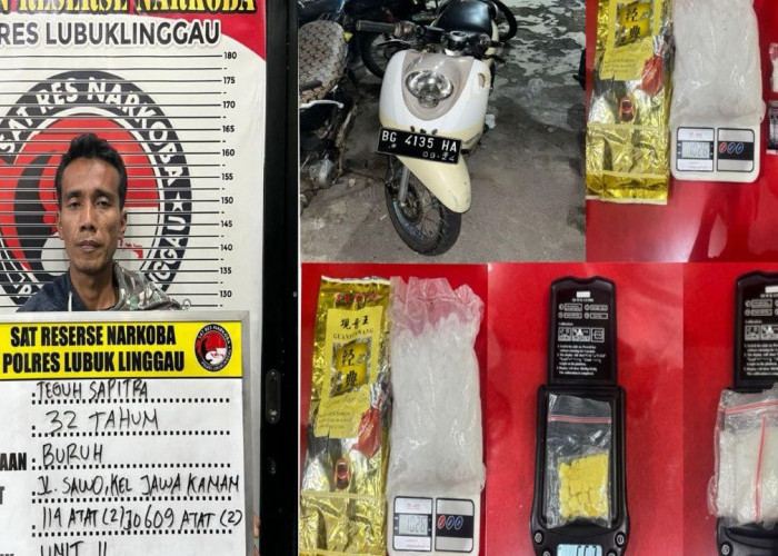 Bawa 1 Kg Lebih Narkoba dari Muratara, Warga Lubuk Linggau Diringkus