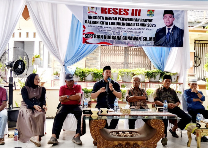 Gelar Reses Tahap III, Ini Yang Disampaikan Anggota DPRD Lubuk Linggau Septrian Nugraha Gunawan