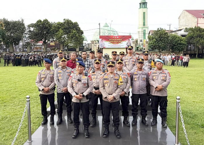 Polres Lubuk Linggau Gelar Apel Kesiapan Simulasi Sispam Mako, Tingkatkan Antisipasi Gangguan Kamtibmas