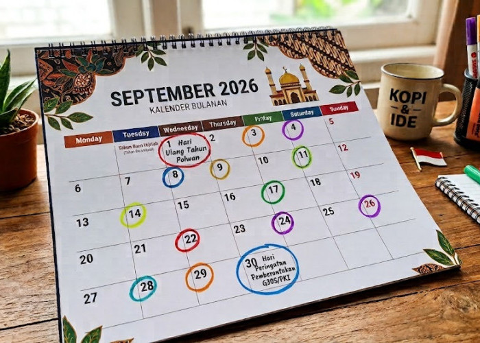 Daftar Lengkap Hari Besar Nasional September 2026, Ada Peringatan Hari Tani 