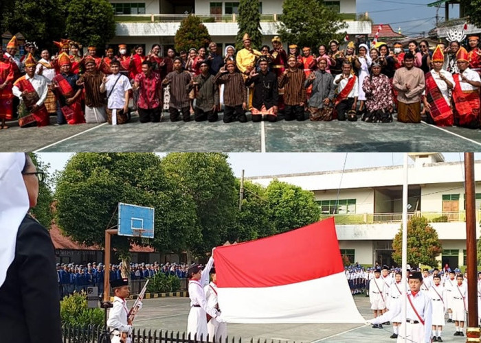 Sekolah Xaverius Lubuk Linggau Sukses Gelar Upacara HUT RI Ke-81: Kenakan Pakaian Adat Hadirkan Kolaborasi
