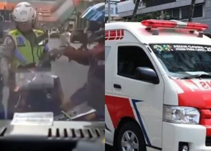 Viral, Polisi Menilang Relawan Ambulans Saat Bawa Pasien untuk Dibawa ke Rumah Sakit