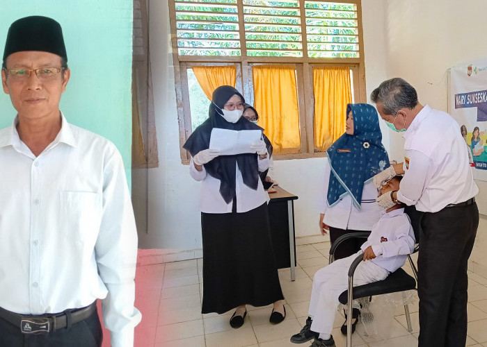 Pelajar SDN Trijaya BTS Ulu Musi Rawas Divaksin Polio, ini Pesan Kepala Sekolah