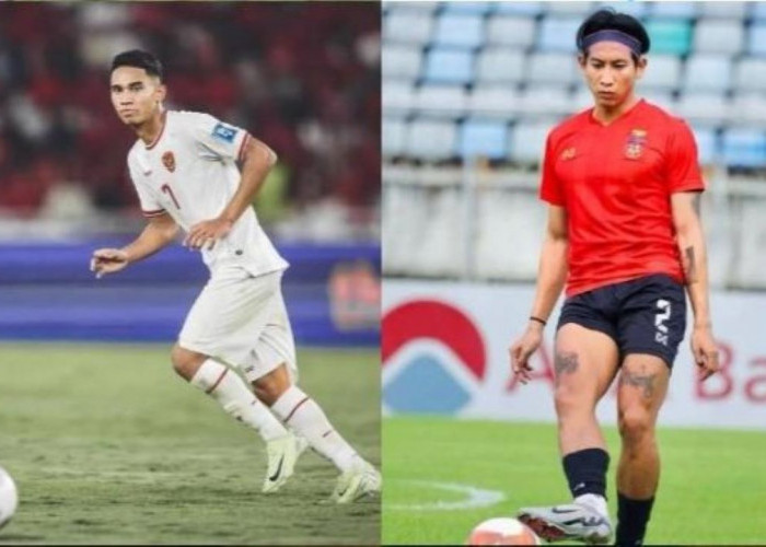 Pemain Myanmar Hein Phyo Tendang Bola ke Kepala Marselino Ferdinan, Netizen Indonesia Ngamuk