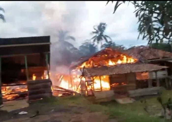 Jelang Magrib, 2 Rumah Warga Jayaloka Musi Rawas Ludes Terbakar, Emas 13 Gram Hangus