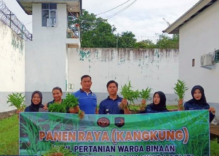 Panen Raya Kangkung Jadi Bukti Keberhasilan Program Pembinaan di Lapas Narkotika Muara Beliti