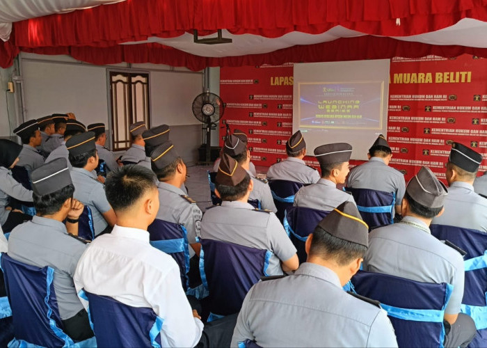 Lapas Narkotika Kelas IIA Muara Beliti Ikuti Kegiatan Launching Webinar Series Cerdas Bersama BPSDM Kumham RI