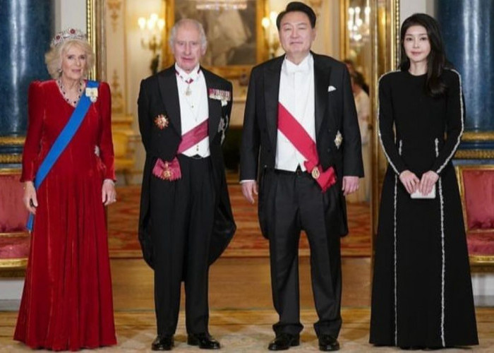Menarik Perhatian Publik, Gaya Elegan Ibu Negara Korea Selatan Kim Keon Hee, Saat Berkunjung ke Buckingham