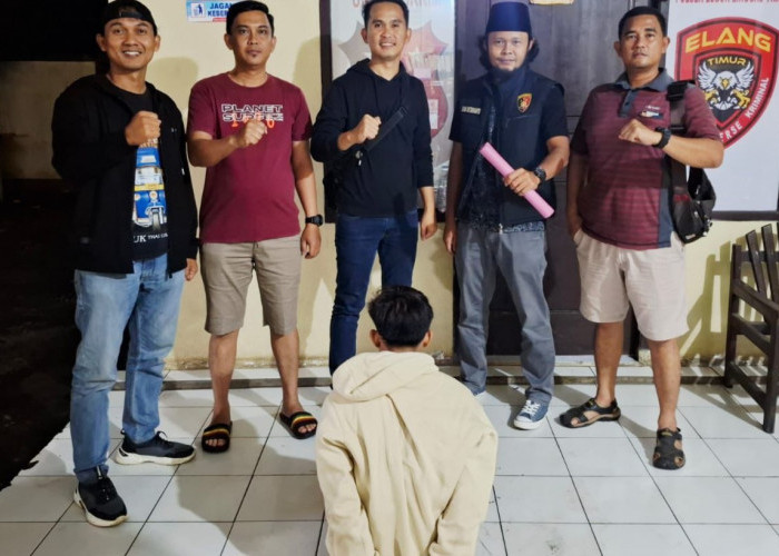 Tim Elang Polsek Lubuk Linggau Timur Tangkap Pencuri Motor Depan Eks Kompi