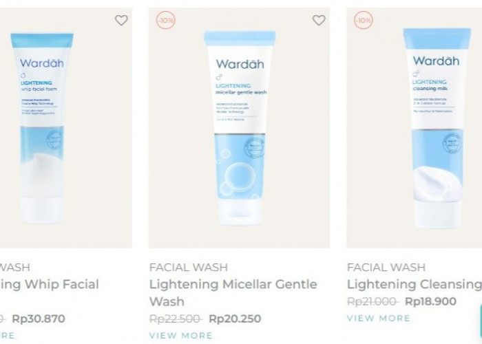 Kecantikan Dalam Islam,  Ini 14 Produk Facial Wash Halal dari Brand Wardah Lengkap dengan Harganya