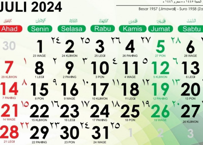 Kalender Jawa Bulan Juli 2024 Lengkap Beserta Artinya, Dari Weton Hingga Primbon