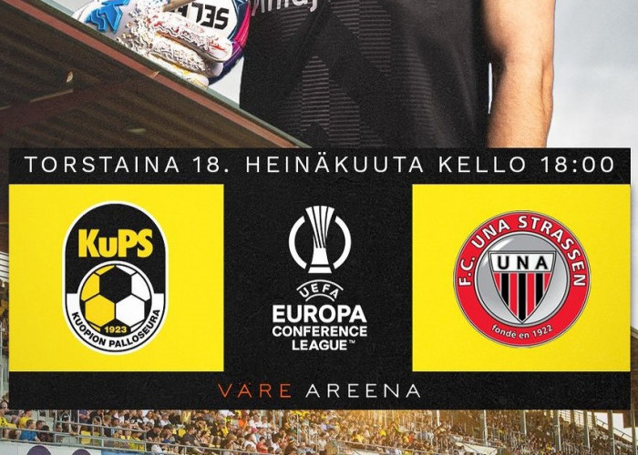 UEFA Conference League: Prediksi KuPS vs UNA Strassen, Kamis 18 Juli 2024, Kick Off 22.00 WIB