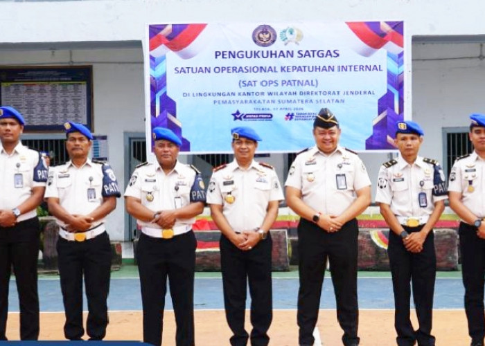 Lapas Narkotika Muara Beliti Resmi Kukuhkan Satops Patnal Ditjenpas Sumsel, Perkuat Pengawasan dan Integritas
