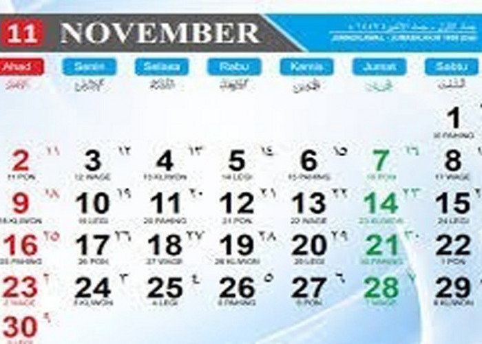 Kalender Jawa November 2025: Lengkap dengan Weton dan Penanggalan Hijriah