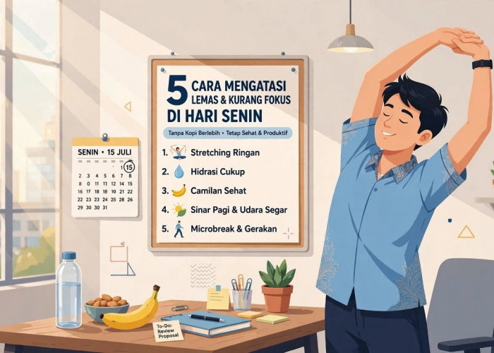 5 Cara Mengatasi Rasa Lemas dan Kurang Fokus di Hari Senin Tanpa Ketergantungan Kopi Berlebih