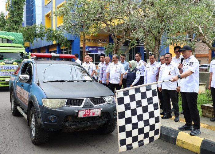 Solidaritas untuk Aceh, Wali Kota Lubuk Linggau Lepas Bantuan dari Pemkot bersama Masyarakat