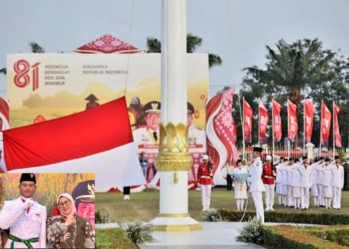 Bangga! Siswa MAN 1 Lubuk Linggau Kenzi Niscala Sudiar Jadi Petugas Penurunan Bendera HUT RI Tingkat Provinsi