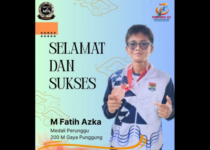 Lagi Atlet Club TISS Silampari Lubuk Linggau Raih Perunggu, Kali ini Muhammad Fatih Azka 