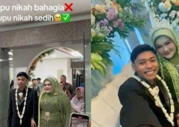 Viral, Sepupu Gantikan Pengantin Pria yang Kabur Saat Pernikahan, Gandeng Mempelai Wanita di Pelaminan