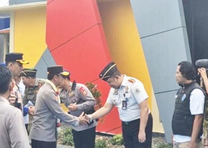 Sinergitas Lapas Narkotika Muara Beliti Hadiri Kunjungan Kapolda Sumsel di Polres Musi Rawas