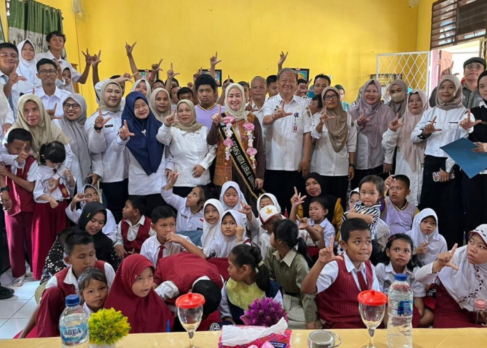 SLB Negeri Lubuk Linggau Disambangi Bunda Literasi dan RELIMA: Menumbuhkan Semangat Literasi 