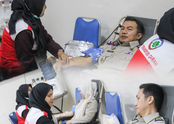 Peringati HANTARU ke-66, Kantor Pertanahan Musi Rawas Gelar Donor Darah