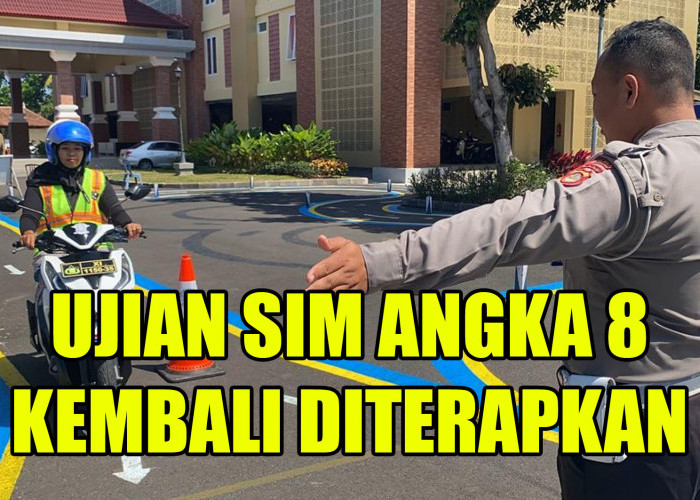 Ujian SIM C Angka 8 Kembali Diterapkan, ini Penjelasan Kakorlantas