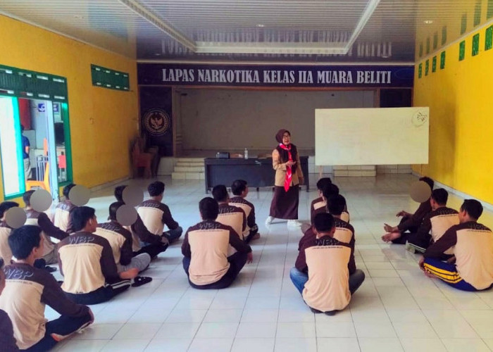 Warga Binaan Lapas Narkotika Muara Beliti Ikuti Pembinaan Pramuka, Kalapas Sampaikan Ini