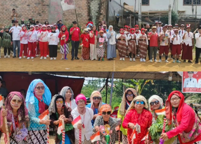 Puncak Peringatan HUT RI 2026, Warga RT 01 Kelurahan Sumber Agung Gelar Lomba Gerak Jalan 