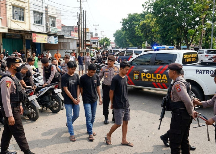 Sehari Sikat 119 Pelaku Kejahatan, Operasi Musi 2026 Polda Sumsel Bikin Preman Kocar-kacir